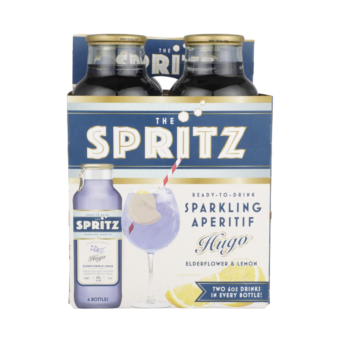 The Spritz Hugo Elderflower and Lemon Vodka Liqueur 4 Pack 375ml 12 Proof