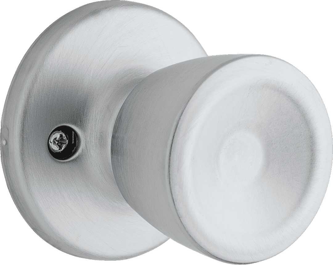 Beverly Passage Knob in Satin Chrome