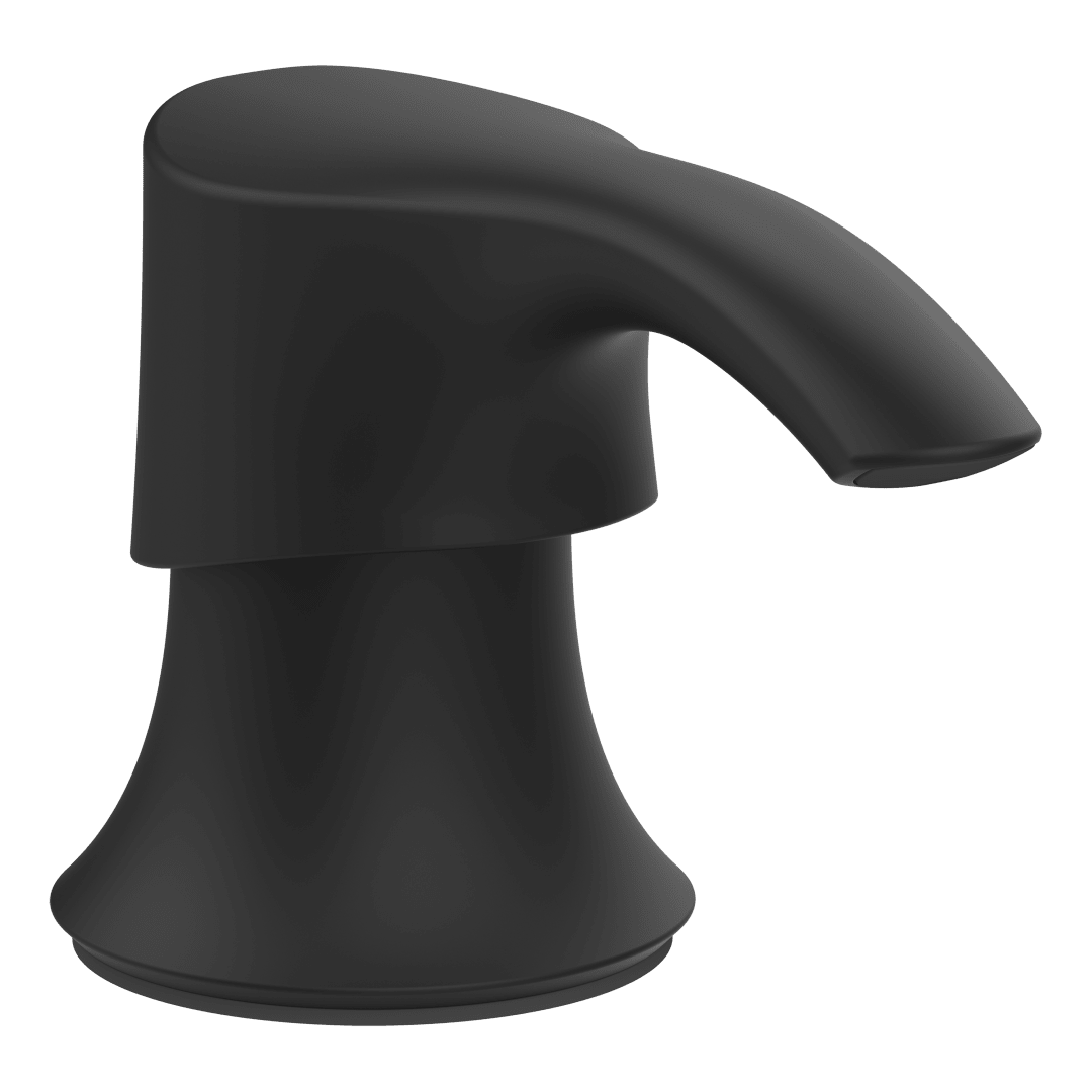 Pfister Transitional Round Soap Dispenser with SoloTilt™ in Matte Black
