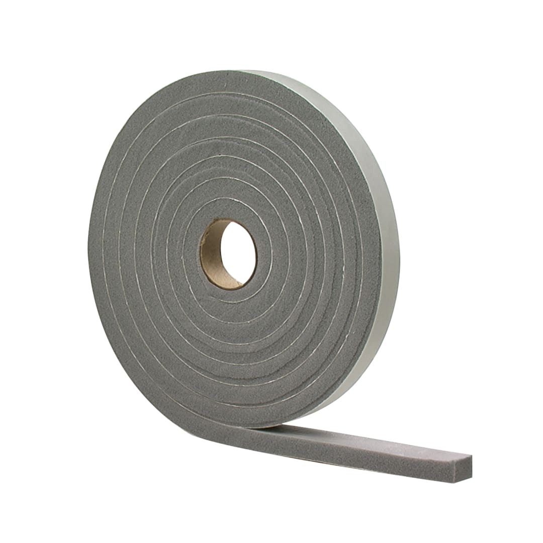 02238 - 1/8 in. x 1/4 in. x 17 ft. Gray Foam Window Seal for Ex-Small Gaps
