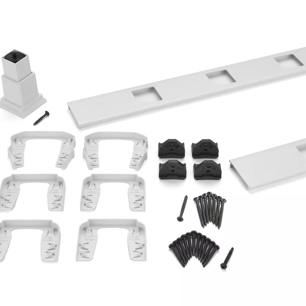 6-ft Transcend Accessory Infill Kit for Square Composite Balusters - Horizontal - Classic White Full Span
