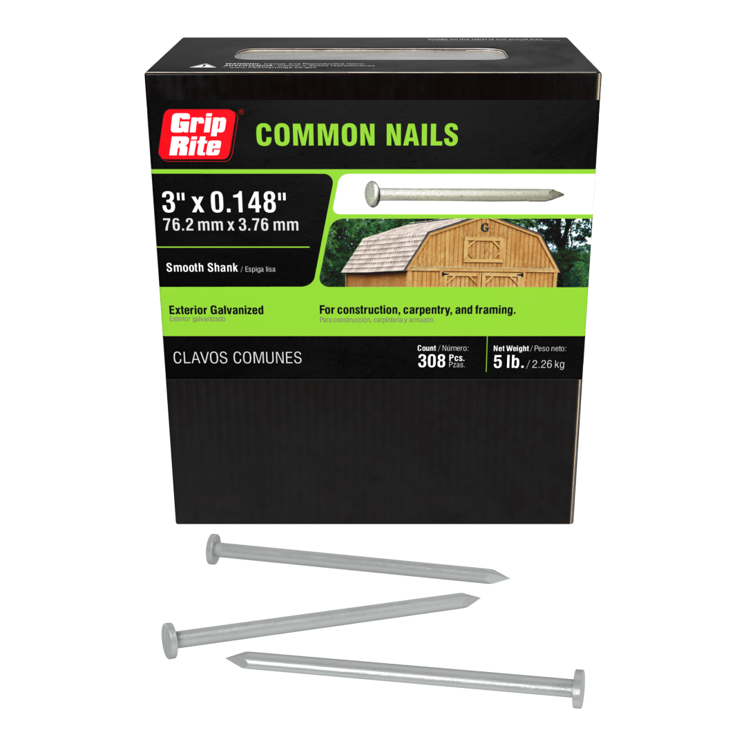 Grip-Rite 10D Hg Common 5# M Hand Drive Common Nails