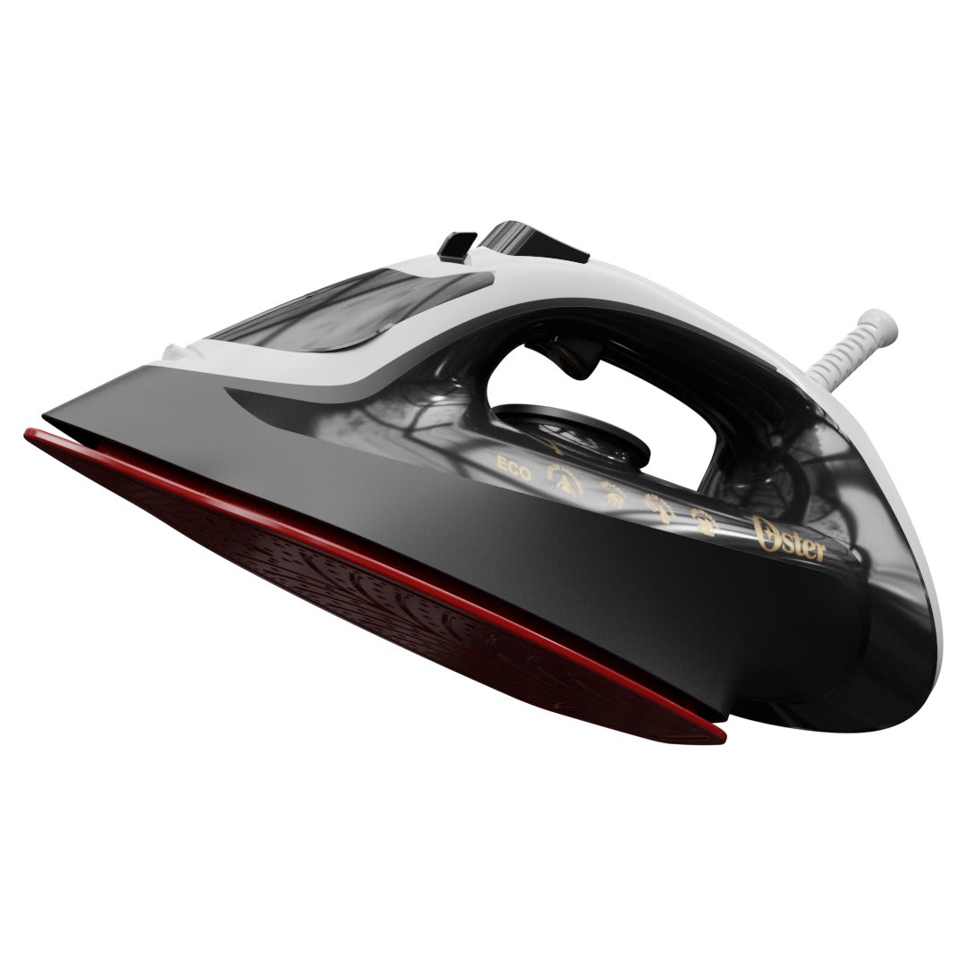 Oster® Plancha de Vapor, con Tecnología Aerocerámica, Negro y Blanco, GCSTAC6901