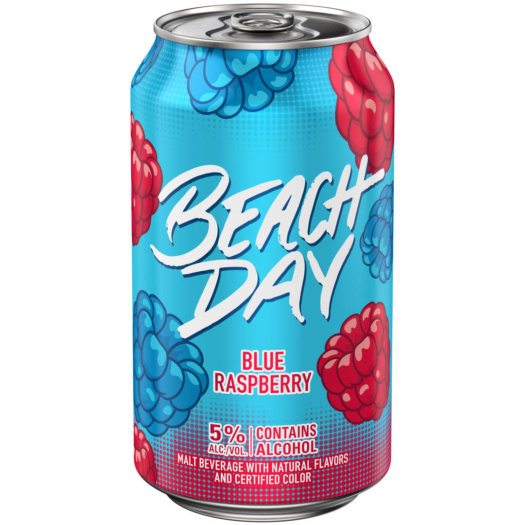 Beach Day Blue Raspberry Malt Beverage 12 fl oz