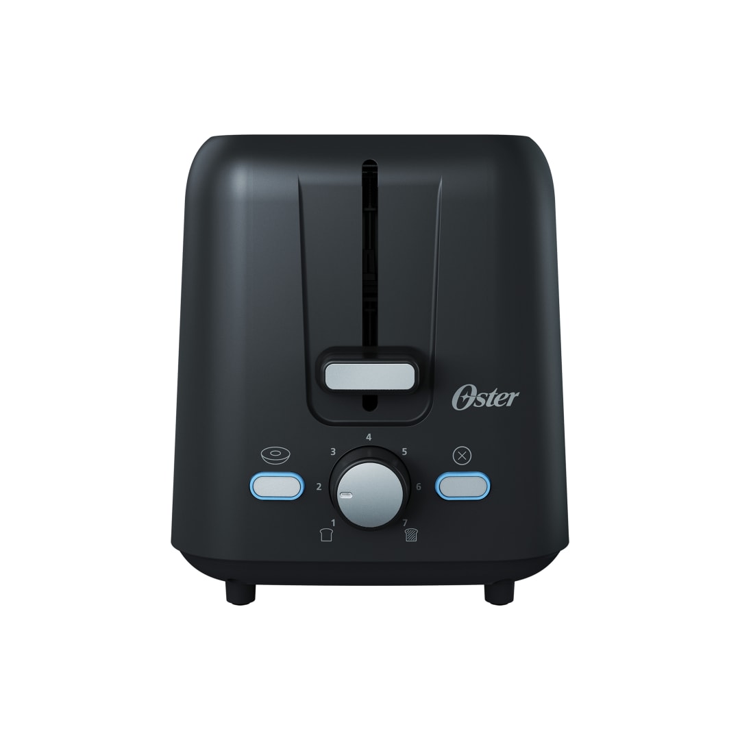 Oster® 2-Slice Toaster with Extra-Wide Slots, Wide Slot Toaster, Black Stainless Steel