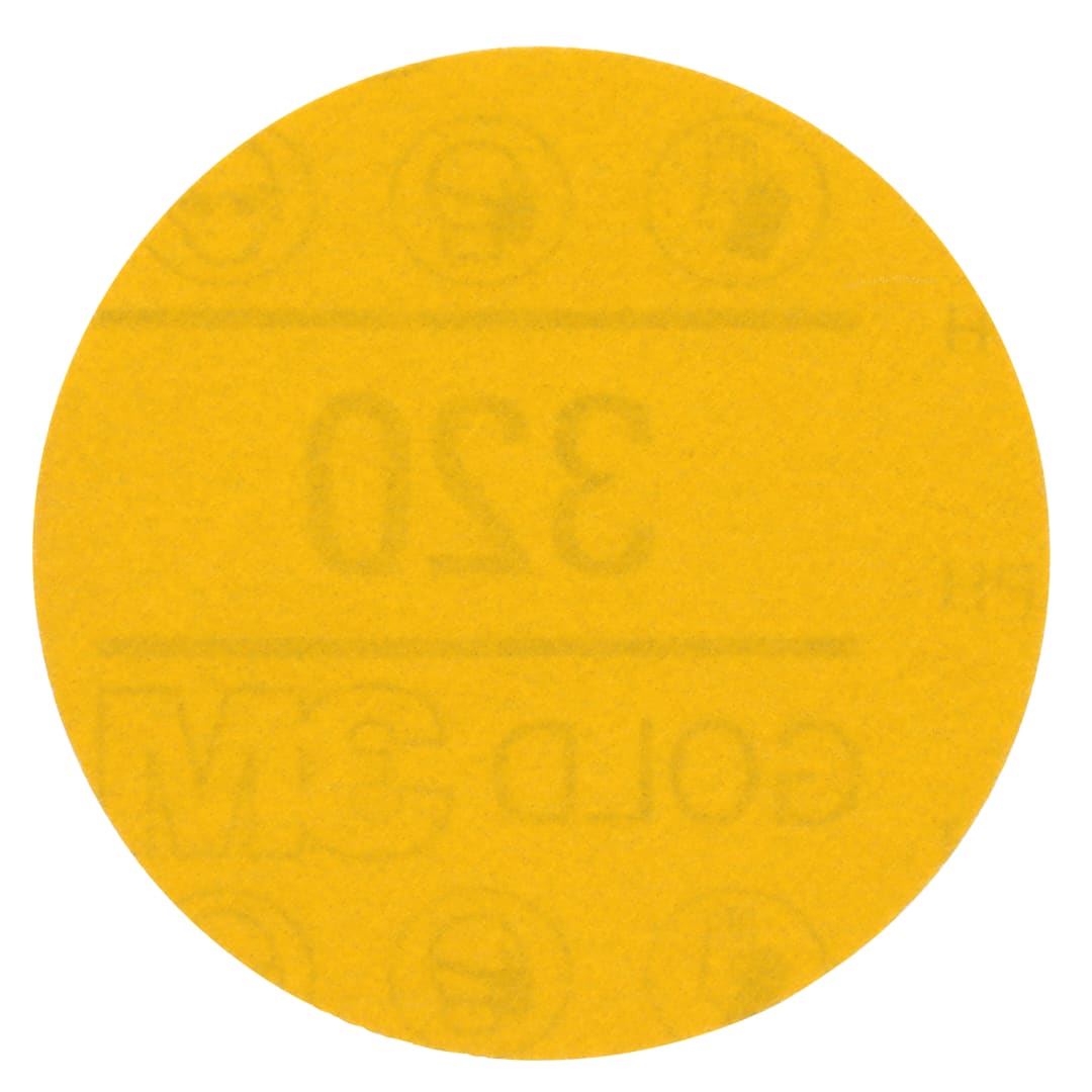 3M™ Hookit™ 288U Sarı Delikli Zımpara, 75 mm, Deliksiz, 320, 09216
