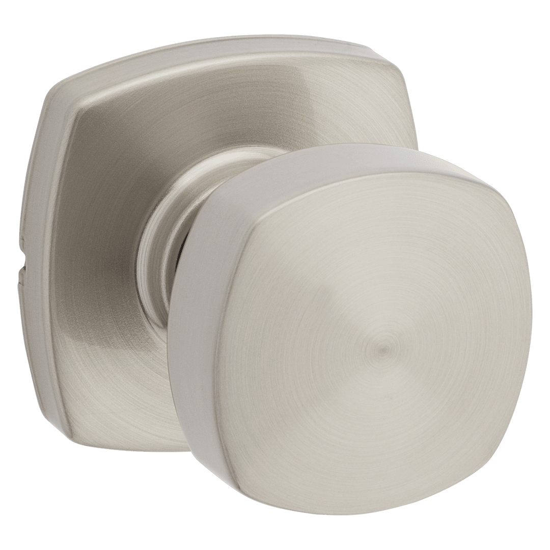 Prague Passage Knob in Satin Nickel