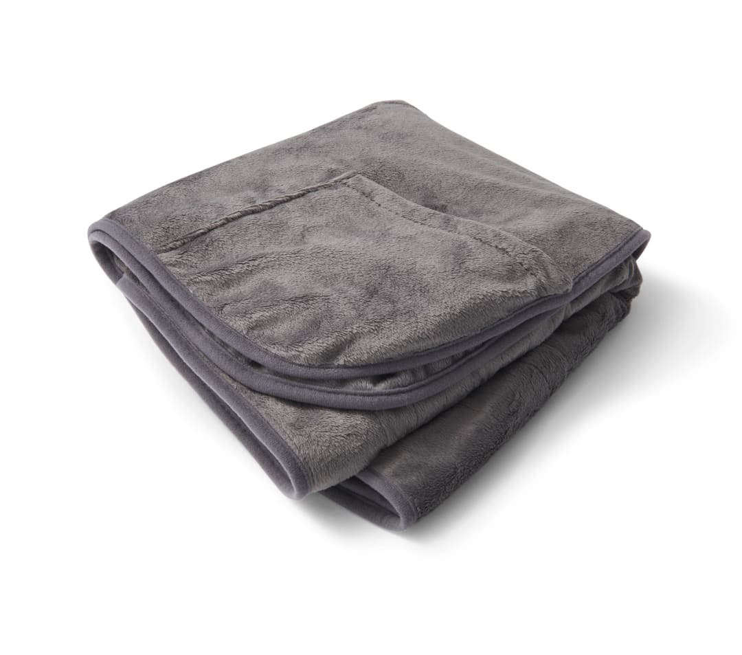 HEAT SHAWL SBMCN MICROPLUSH.LED 4HS.GRY