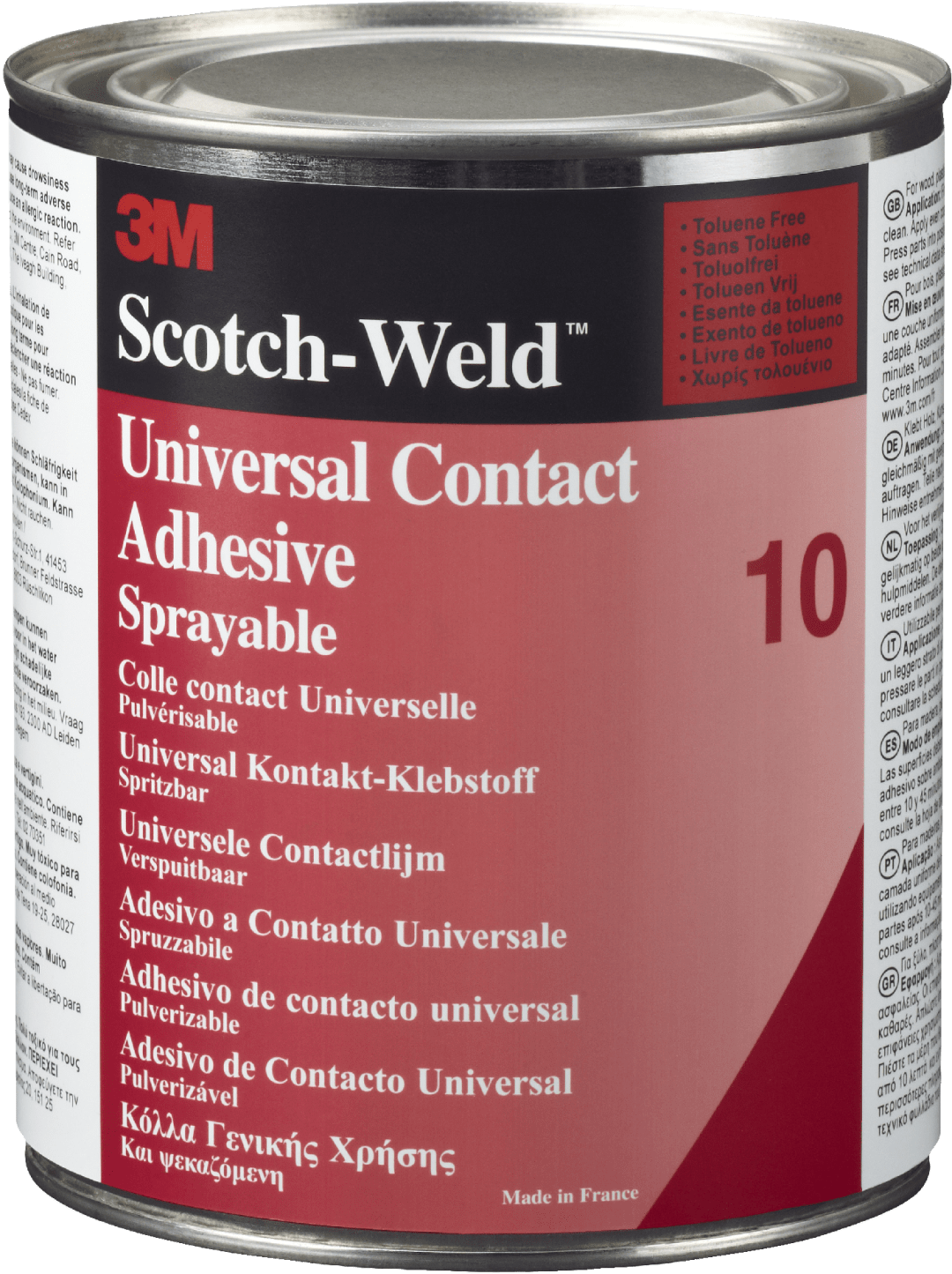 3M™ Lösemittelklebstoff auf Polychloroprenbasis 10, Gelb, 5 L