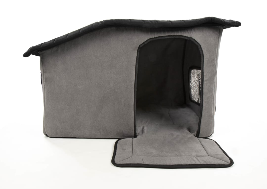 Sherpa Portable, Soft Sided Indoor Pet Shelter, Gray