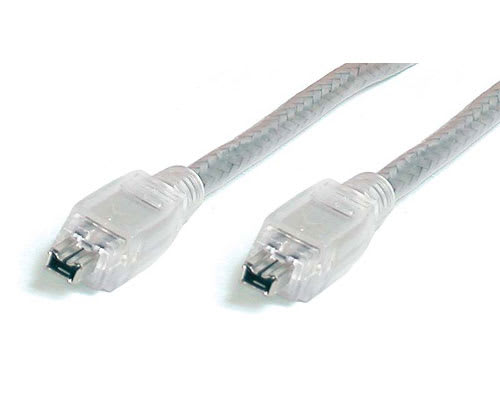 6 ft Transparent Firewire Cable 4-4 Pin