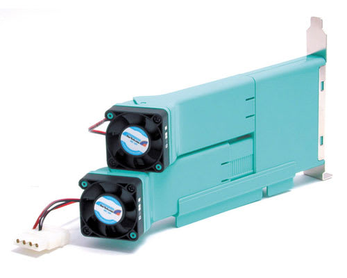 PC Slot-Mounted Dual Fan Case Cooler