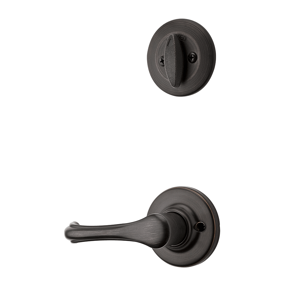 604 Single Cylinder Interior Pack w/ Dorian Lever for Kwikset Series Handlesets in Venetian Bronze