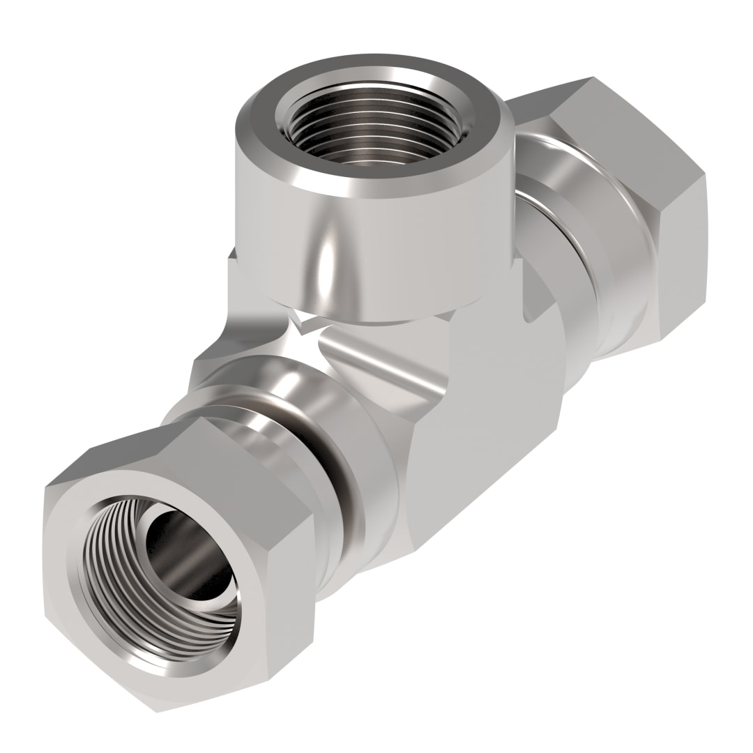 Aeroquip 1/2 Female Pipe Swivel X 1/2 FNPT Branch Tee