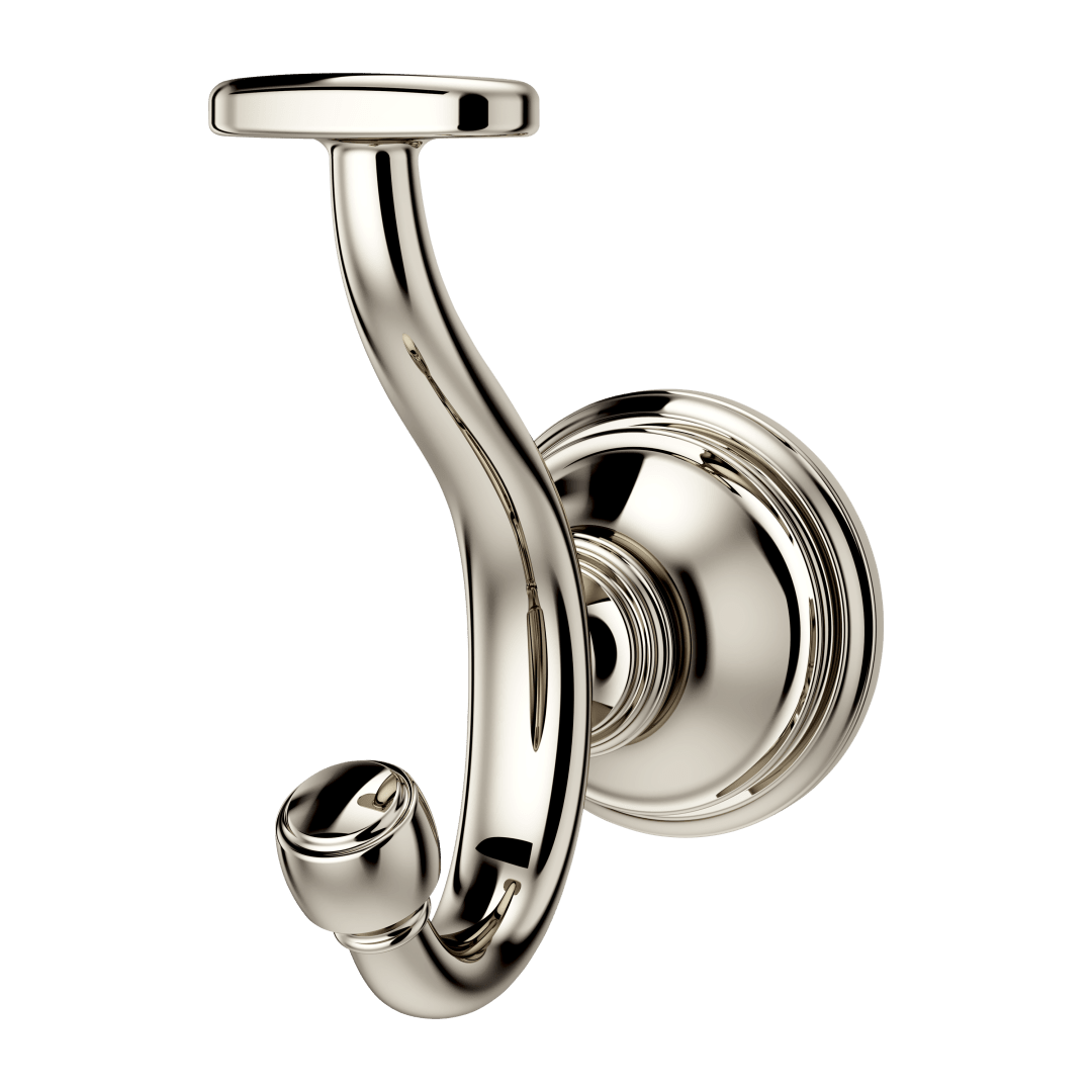 Tisbury Robe Hook in Polished Nickel