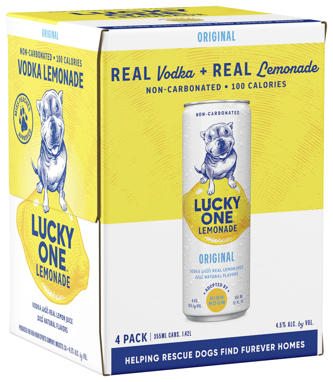 Lucky One Vodka Lemonade 4 Pack 355ml Cans