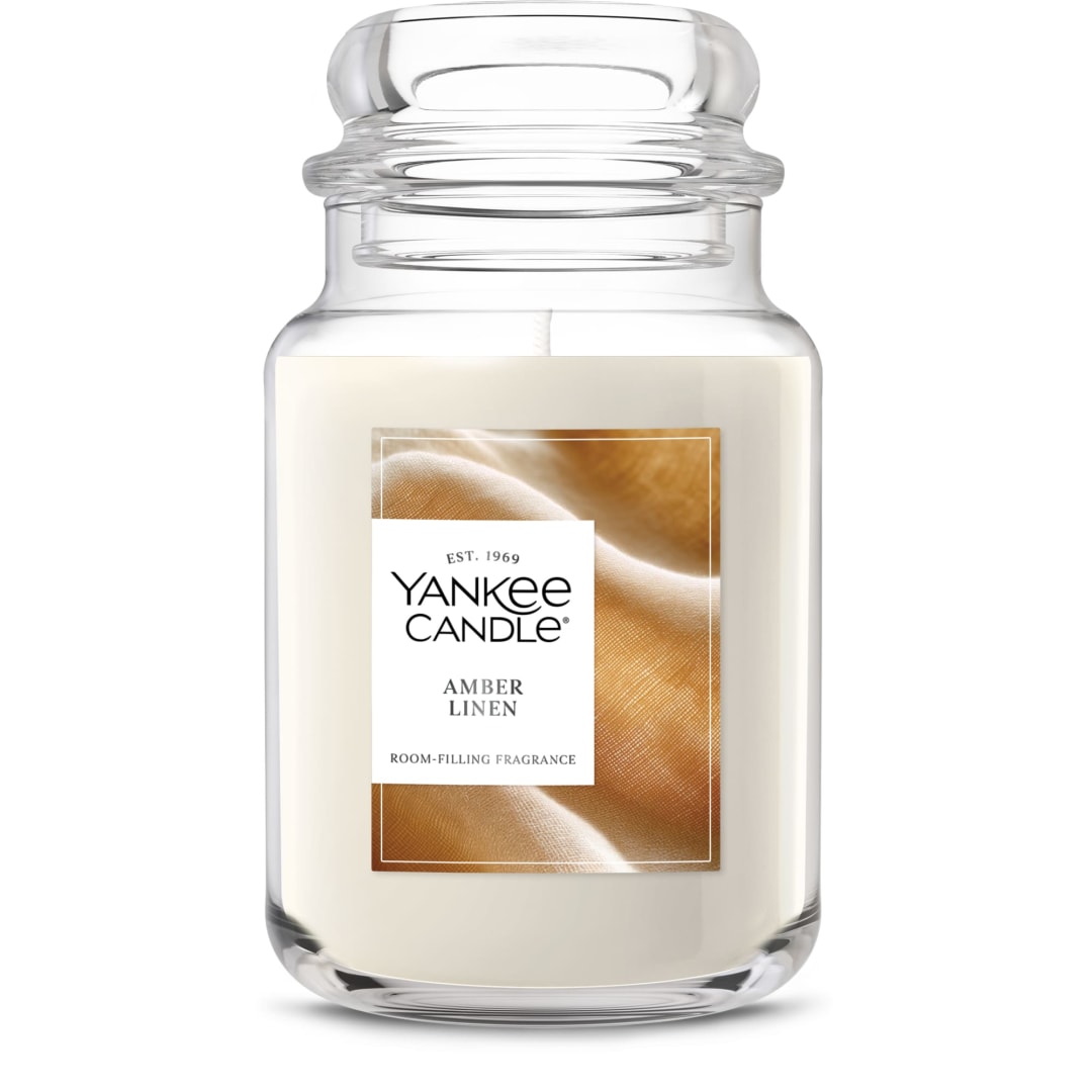 Yankee Candle Amber Linen Original Large Jar Candle