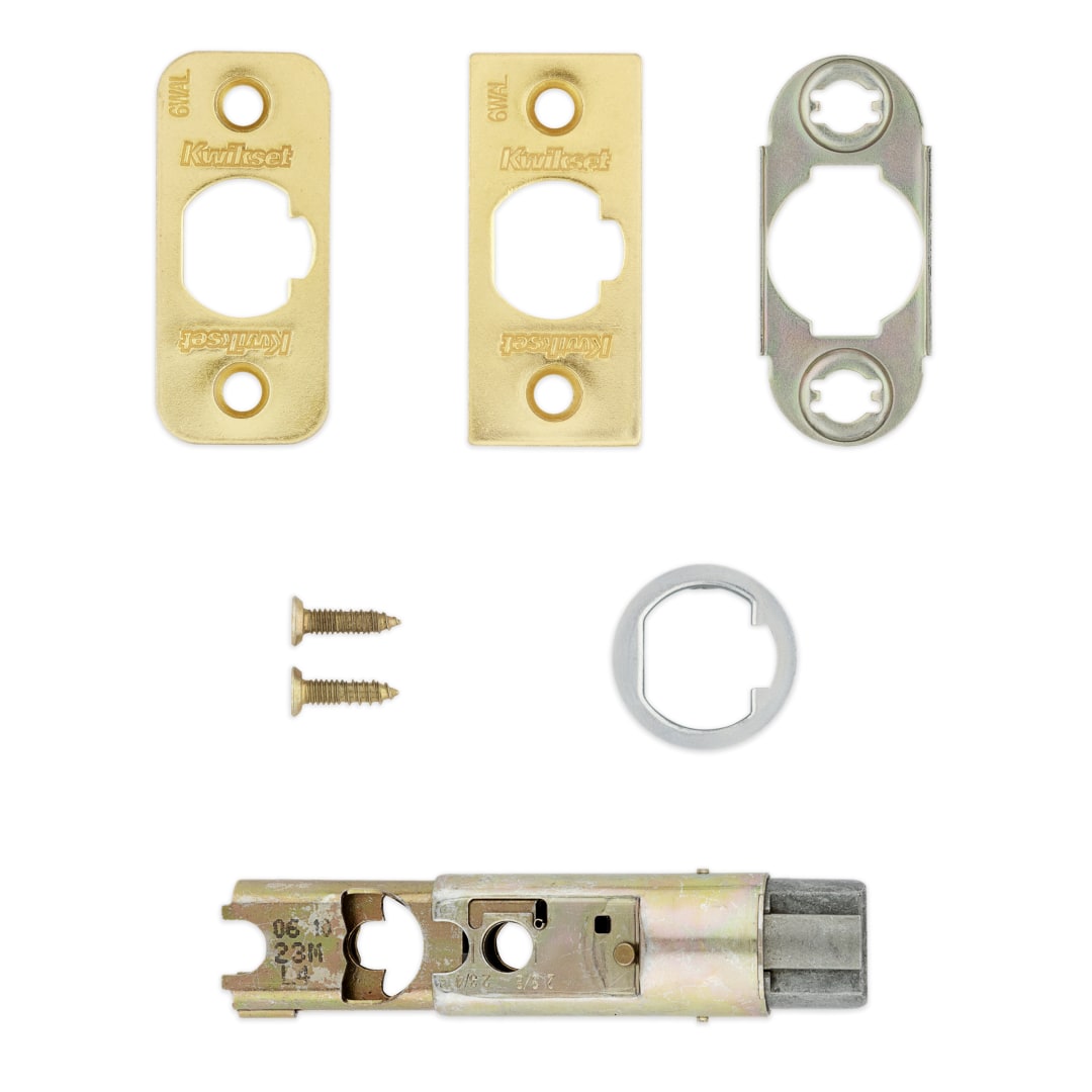 6-Way Adjustable Deadlatch for Polished Brass Finish