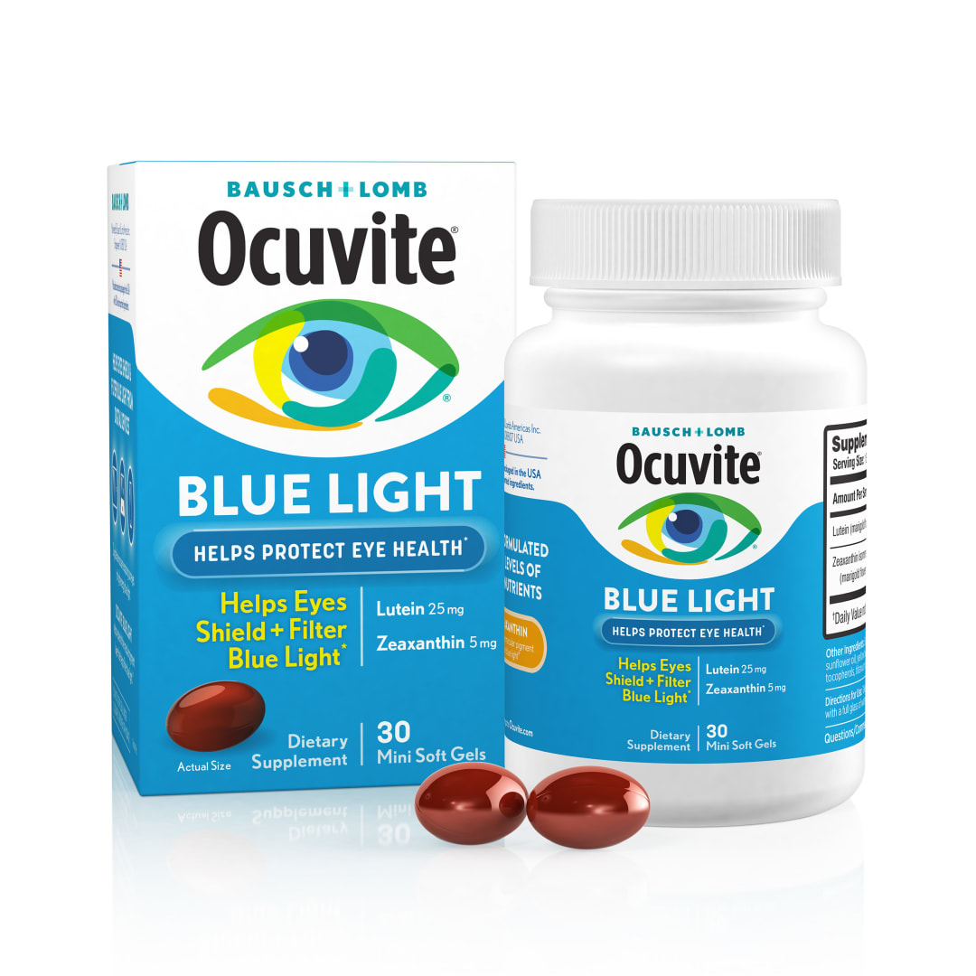 Ocuvite Blue Light Vitamin &amp; Mineral Supplement 30 ct Soft Gels