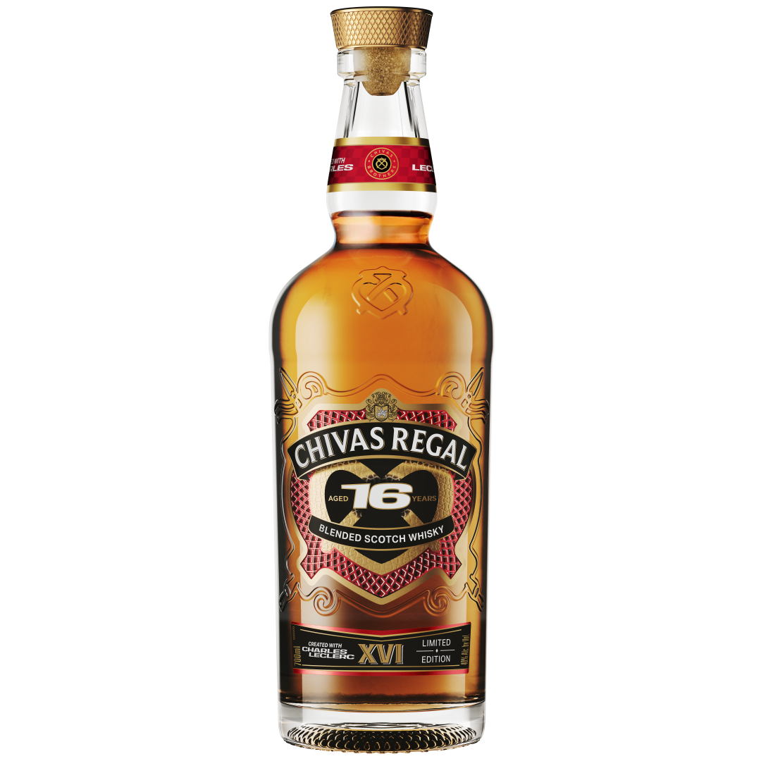 Chivas Regal Charles Leclerc 16 Year Old Blended Scotch Whisky, 750 ml Bottle, 80 Proof