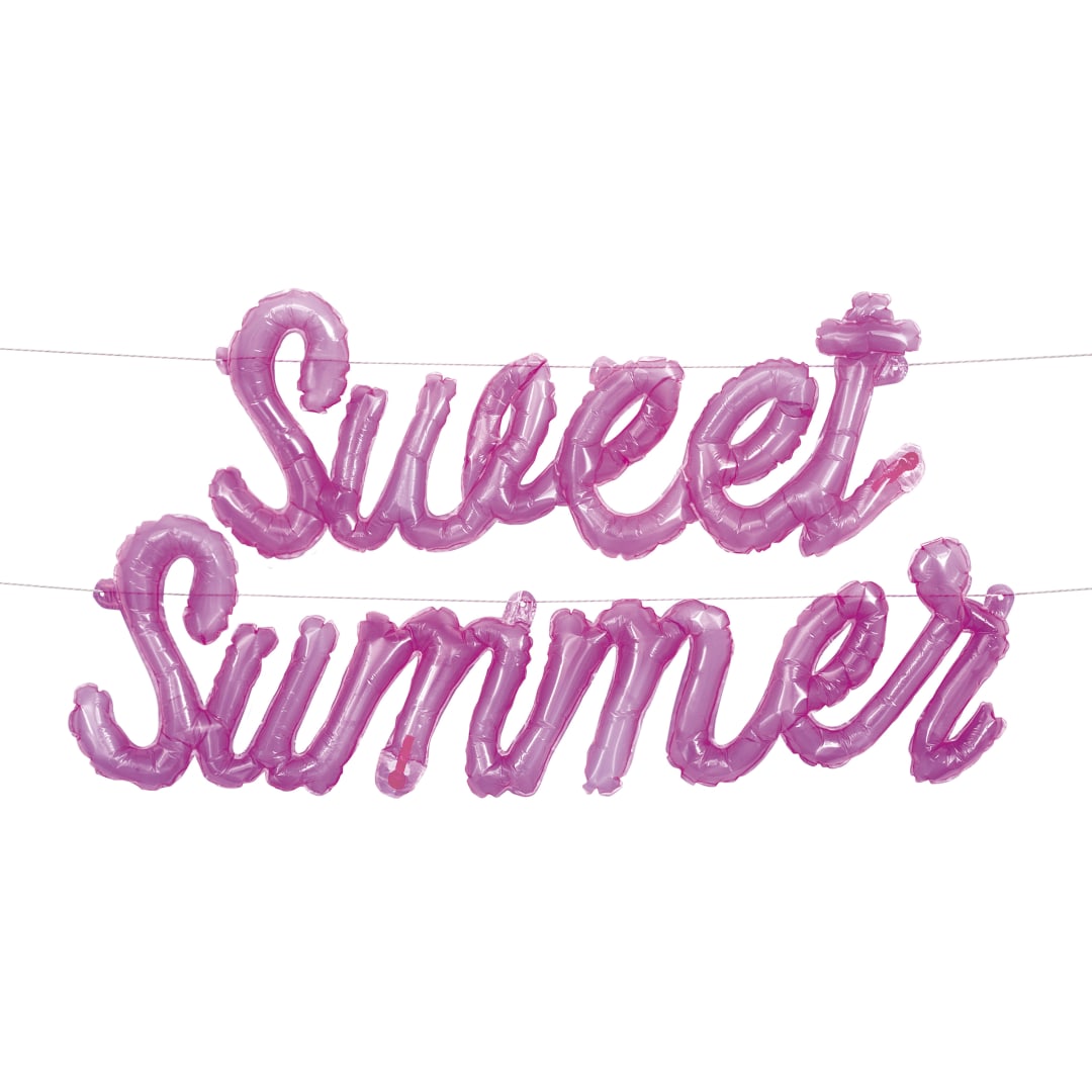 Pastel Ice Cream "Sweet Summer" Plastic Jelly Balloon Banner Kit