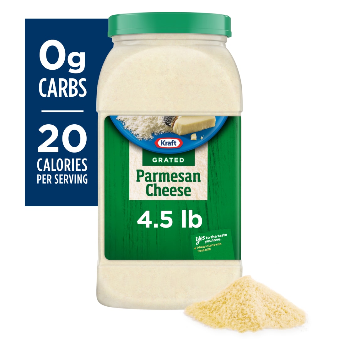 Kraft Natural Grated Parmesan Cheese, 4.5 lb Jar