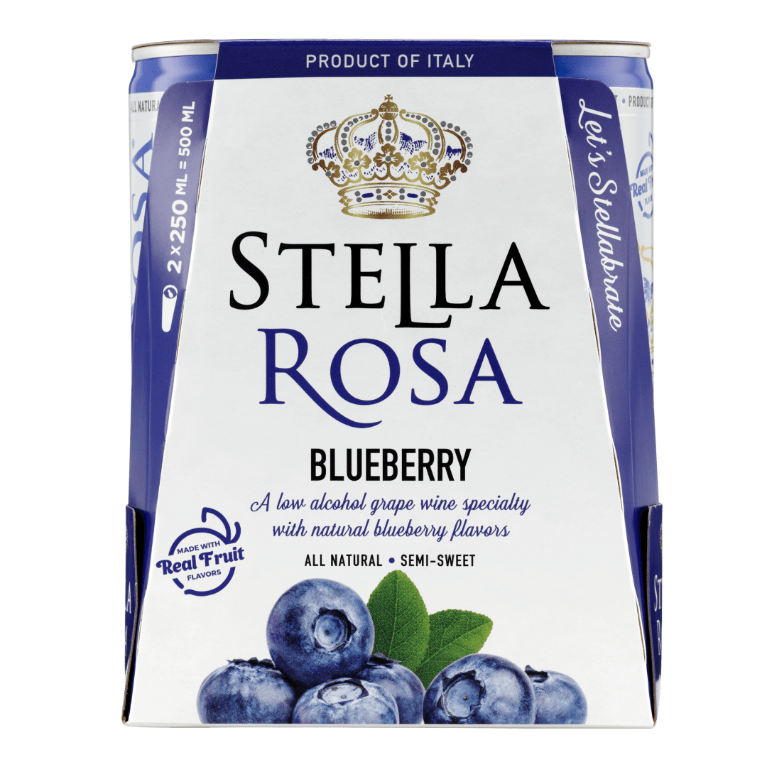 Stella Rosa Blueberry Semi-Sparkling Red Wine 2Pk/250 ml