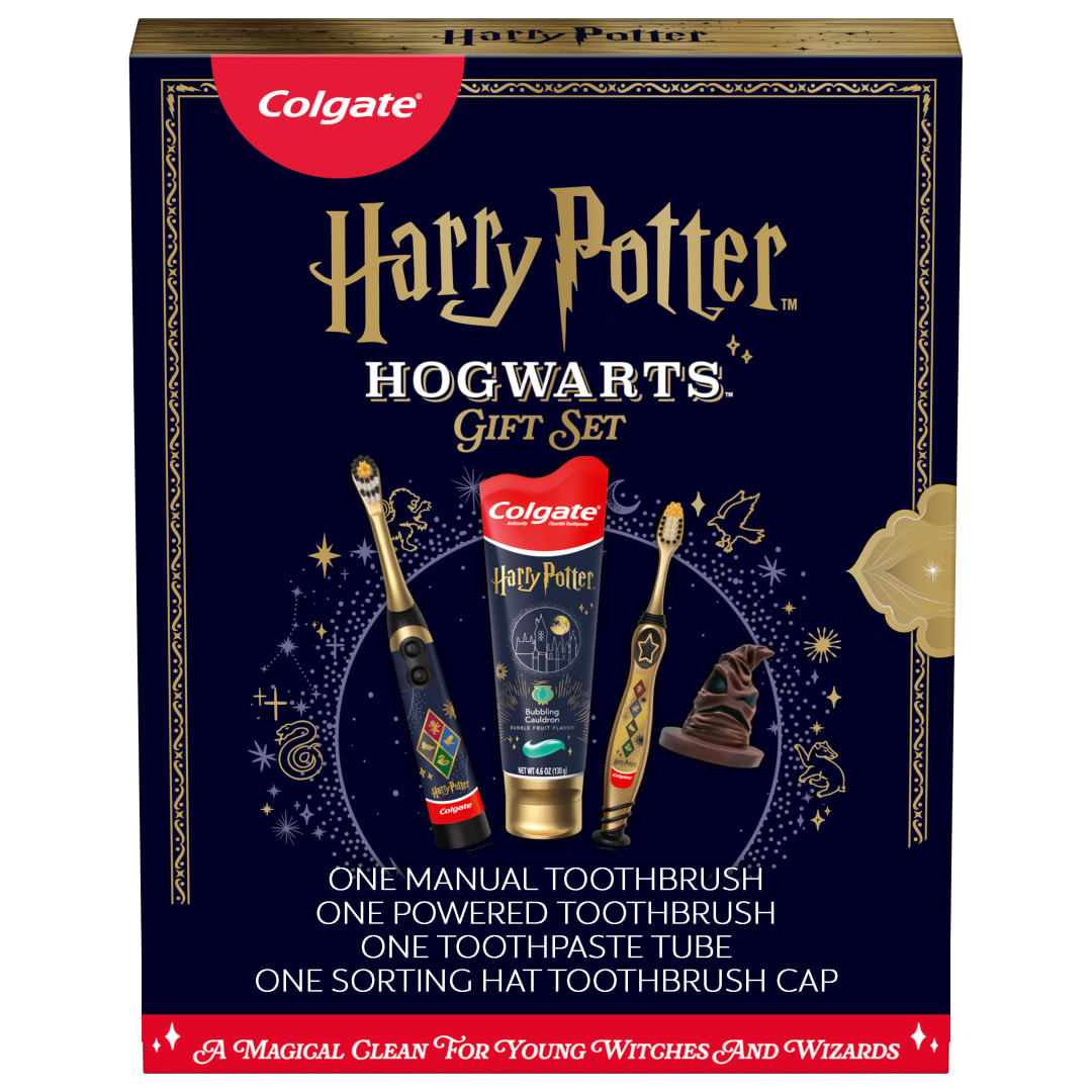 Colgate Kids Harry Potter Toothbrush and Kids Fluoride Toothpaste Gift Set