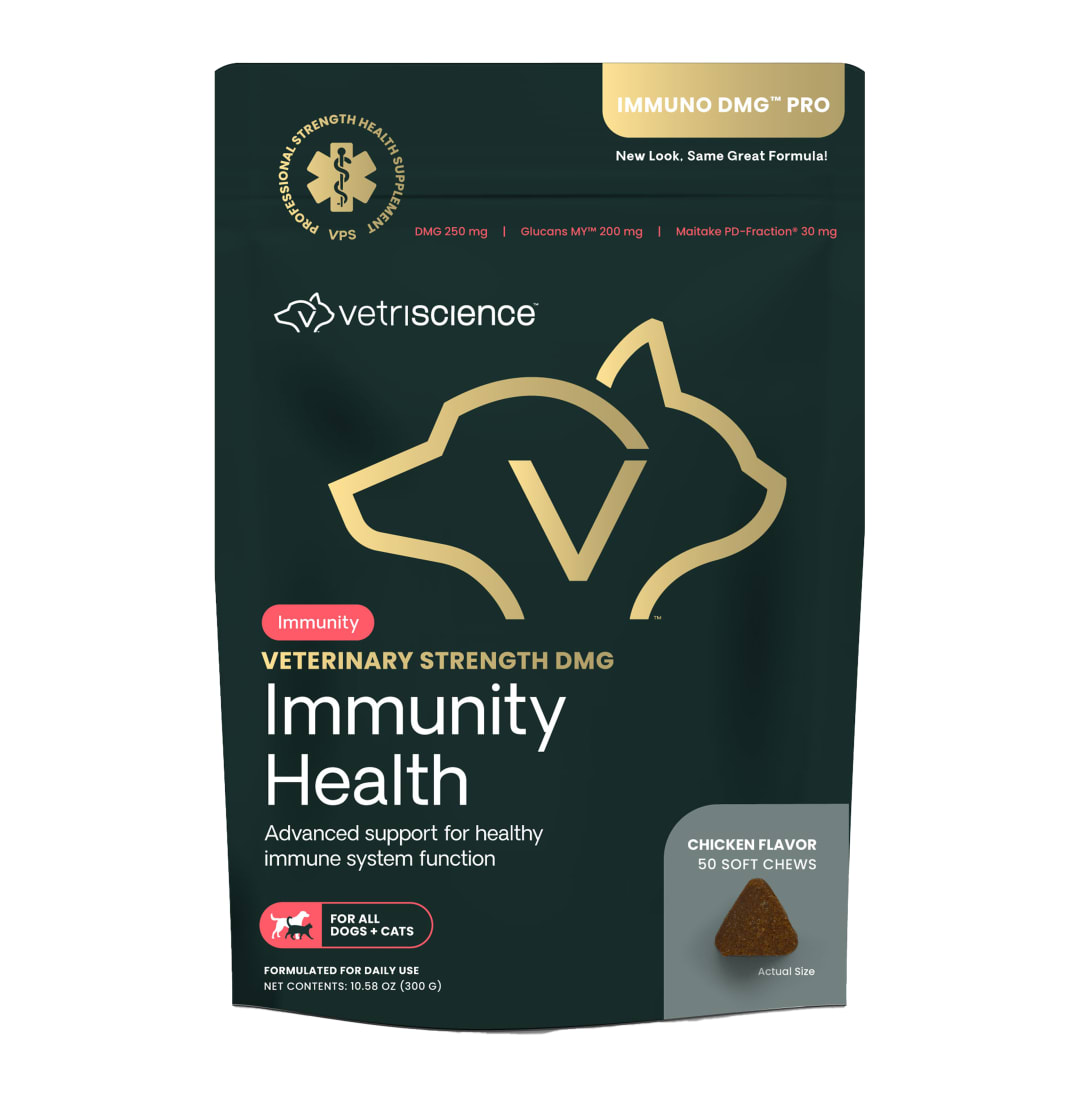 VS VET STRENGTH DMG Immunity Health Chews, Dogs &amp; Cats, Chicken, 50ct
