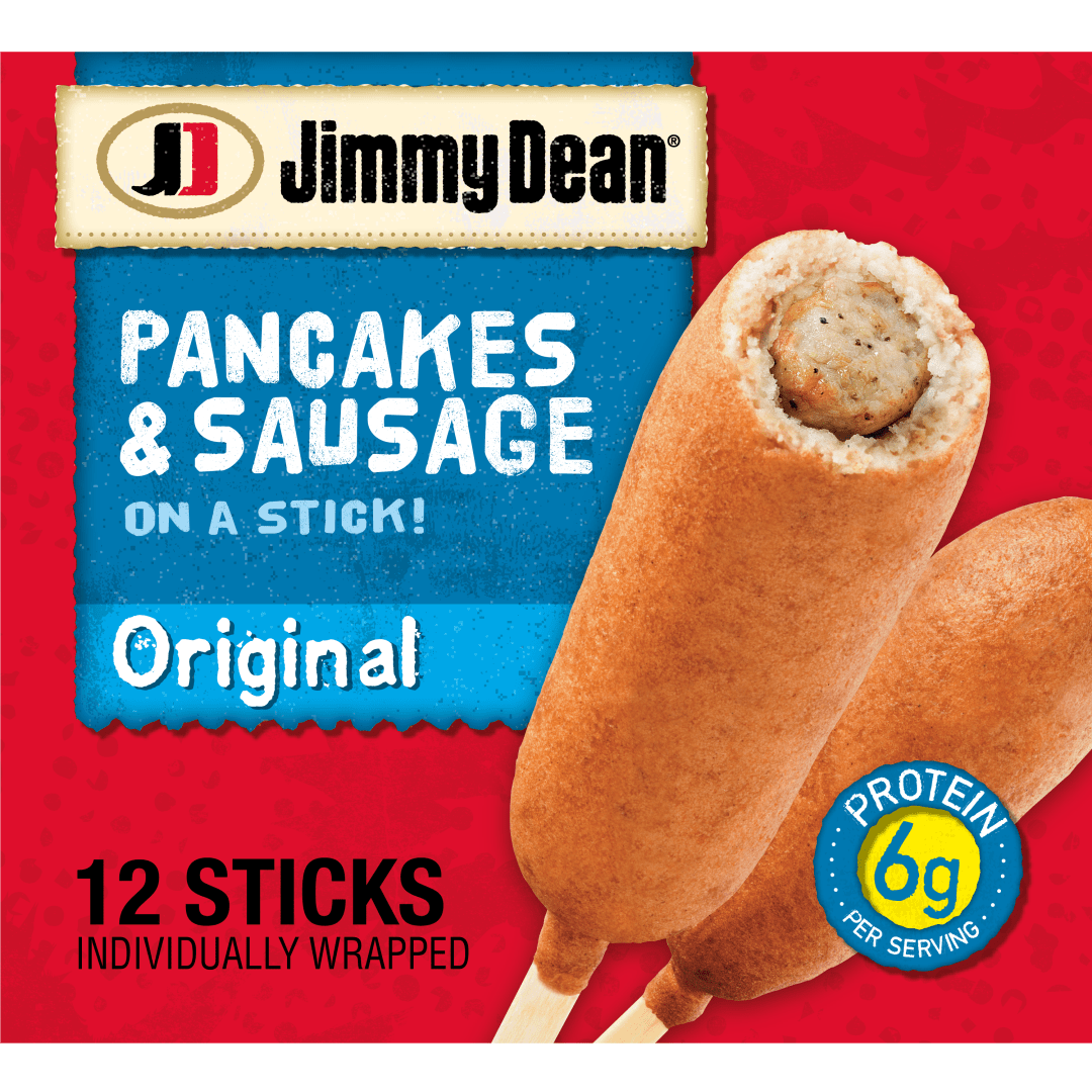 Jimmy Dean Pancakes & Sausage on a Stick, Frozen Breakfast, 12 Count