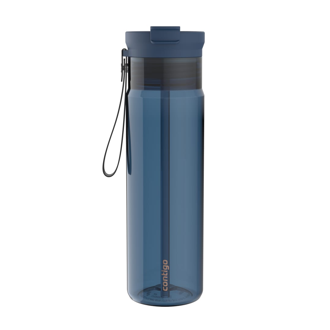 Contigo DualSip® 828 ml Botella de Agua de Plástico Tritan™ a Prueba de Fugas con Correa y Tapa de Doble Uso