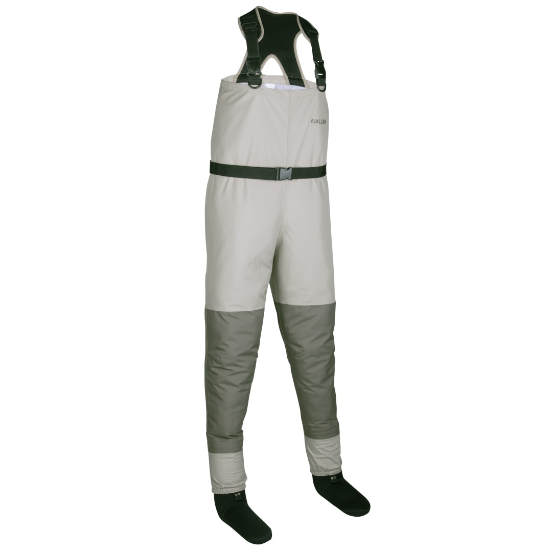 Platte Pro Breathable Stockingfoot Fishing Chest Wader, Medium, Gray