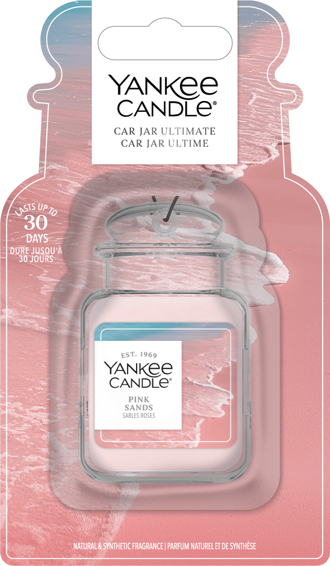 Yankee Candle | Car Jar | Pink Sands | Para coches y espacios pequeños en casa | Hasta 30 días