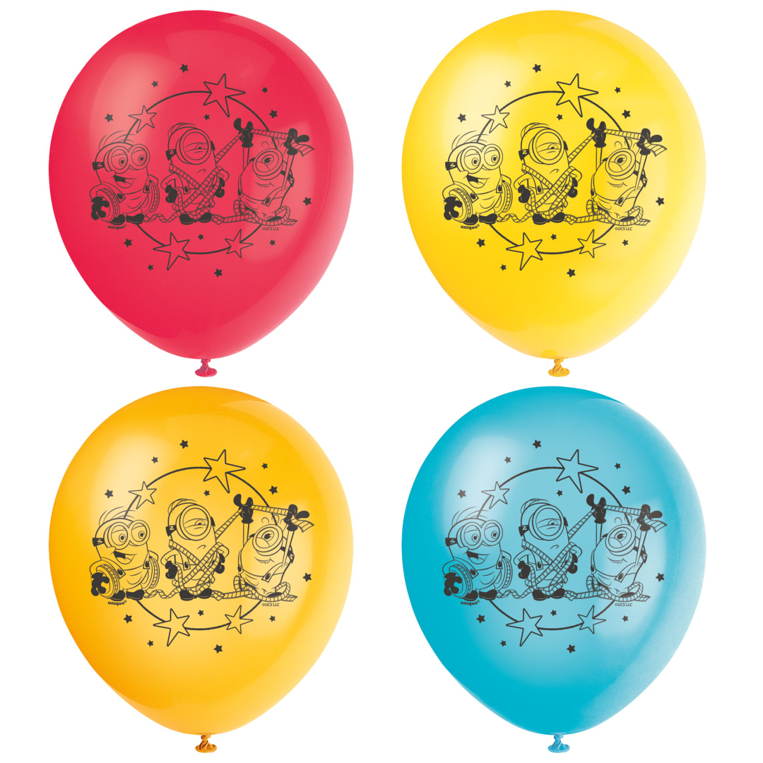 Minions 3 12" Latex Balloons, 8ct