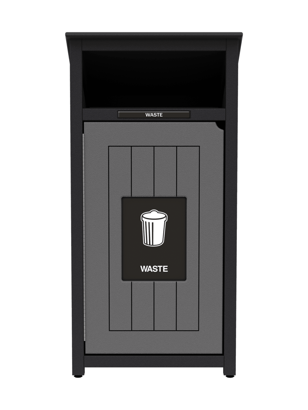  AURA - Single - Unit - Waste - Full - Black-Grey