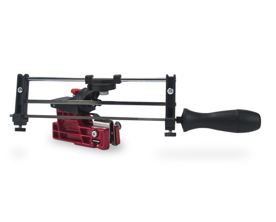 Oregon® Chainsaw Filing Guide, Bar Mount Design, Assists with Filing Chainsaw Chain for Better Consistency and Accuracy, 23820