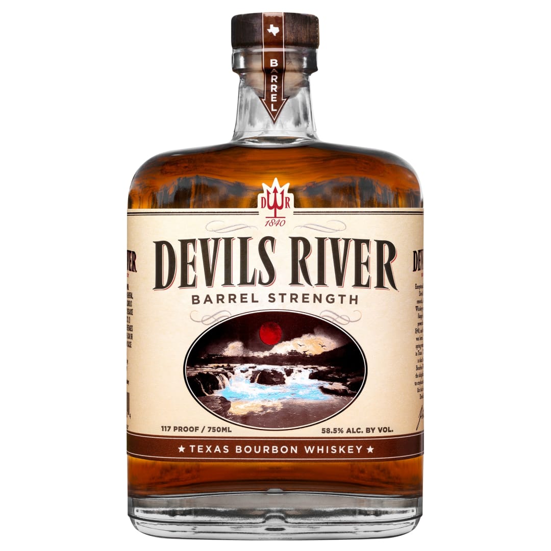 Devils River Barrel Strength Bourbon Whiskey 50ml 117 Proof