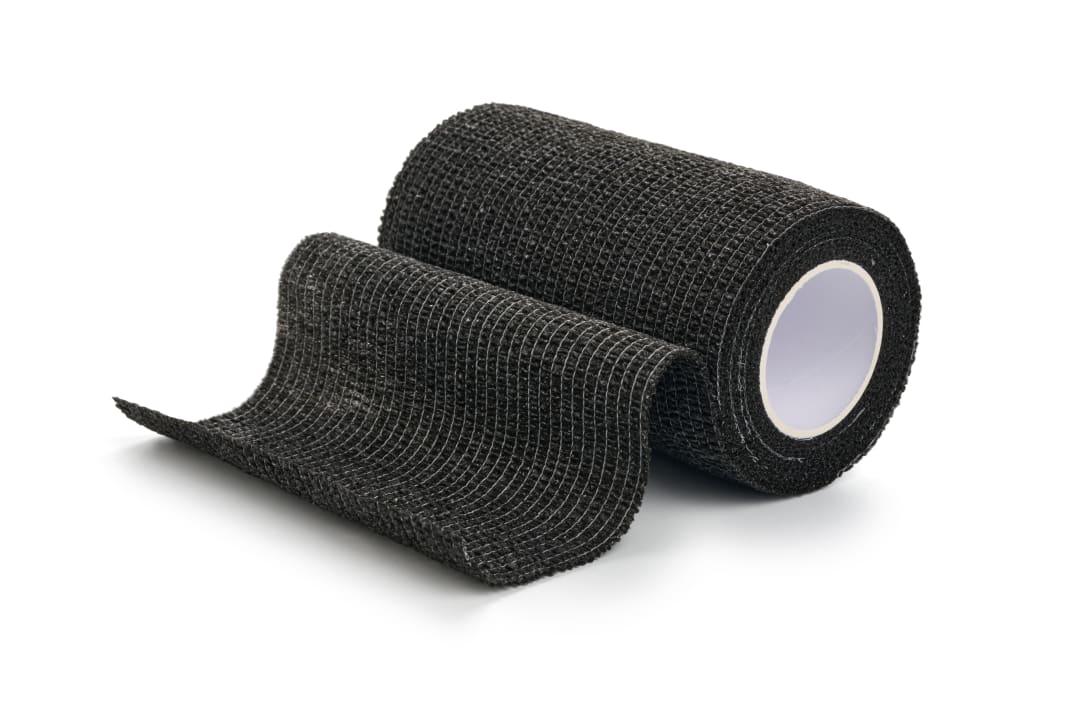 KRUUSE Vet-Flex Bandage, Black, 10cm x 4.5m