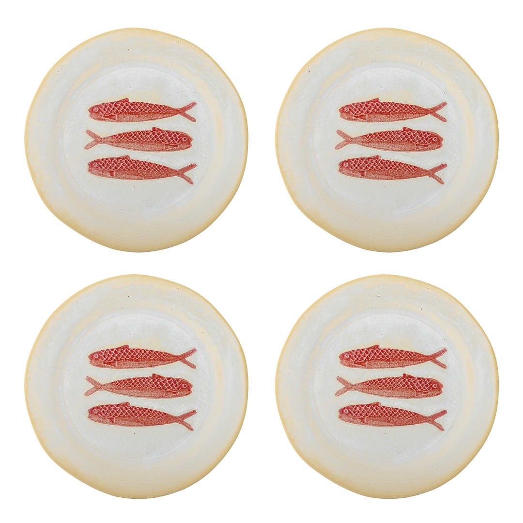 82072573 - Hadden Plate, Red, Stoneware STOCK: 77