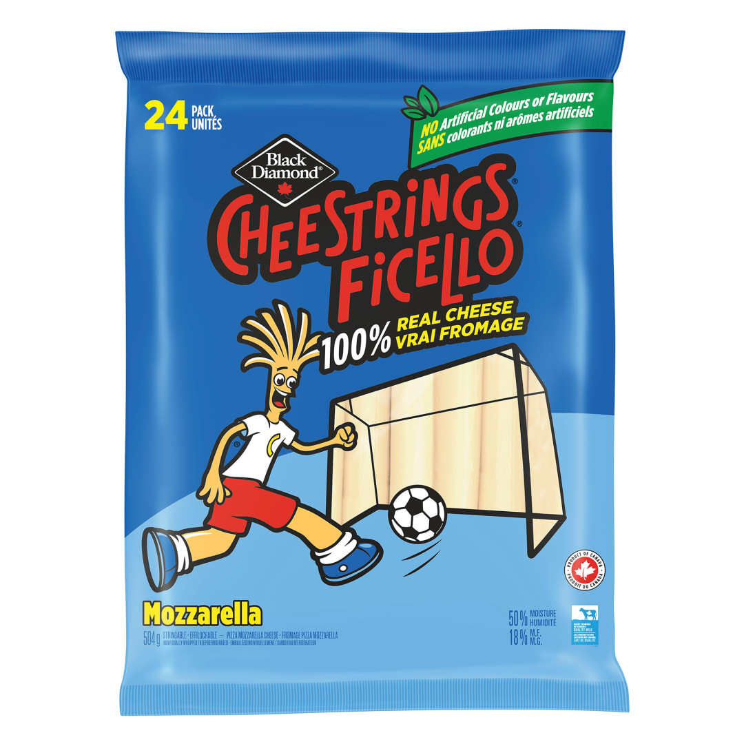 Black Diamond Mozzarella Cheestrings, 24-Pack, 504g