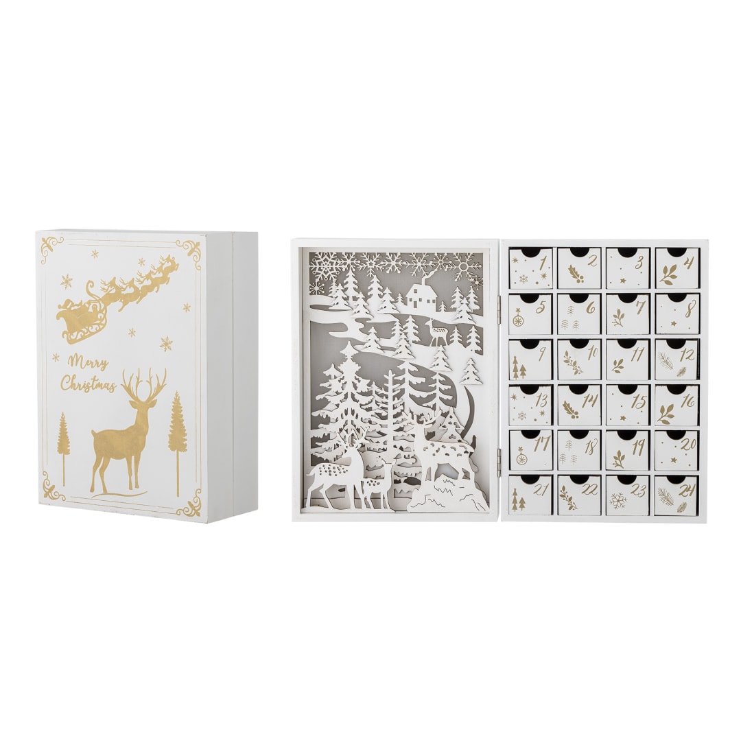 82061119 - Elimar Calendar w/light, White, Plywood STOCK: 236