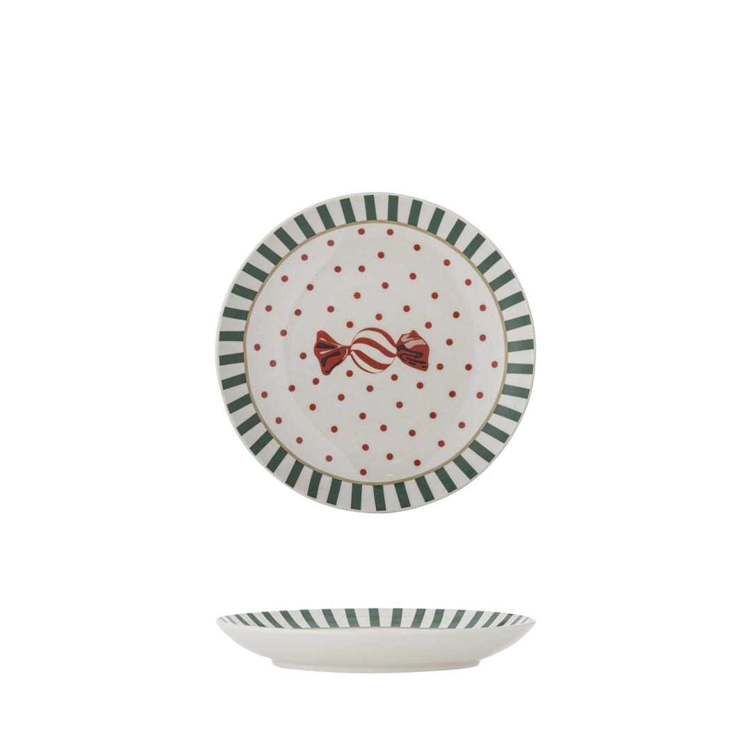 82062832 - Yule Plate, Multi, Stoneware STOCK: 206