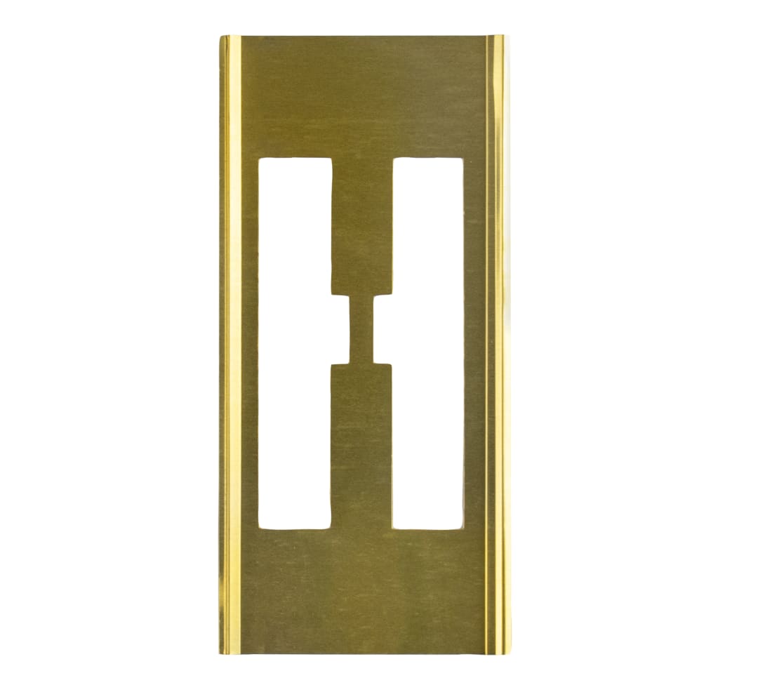 Stencil Sort-1/2" Brass Gothic H