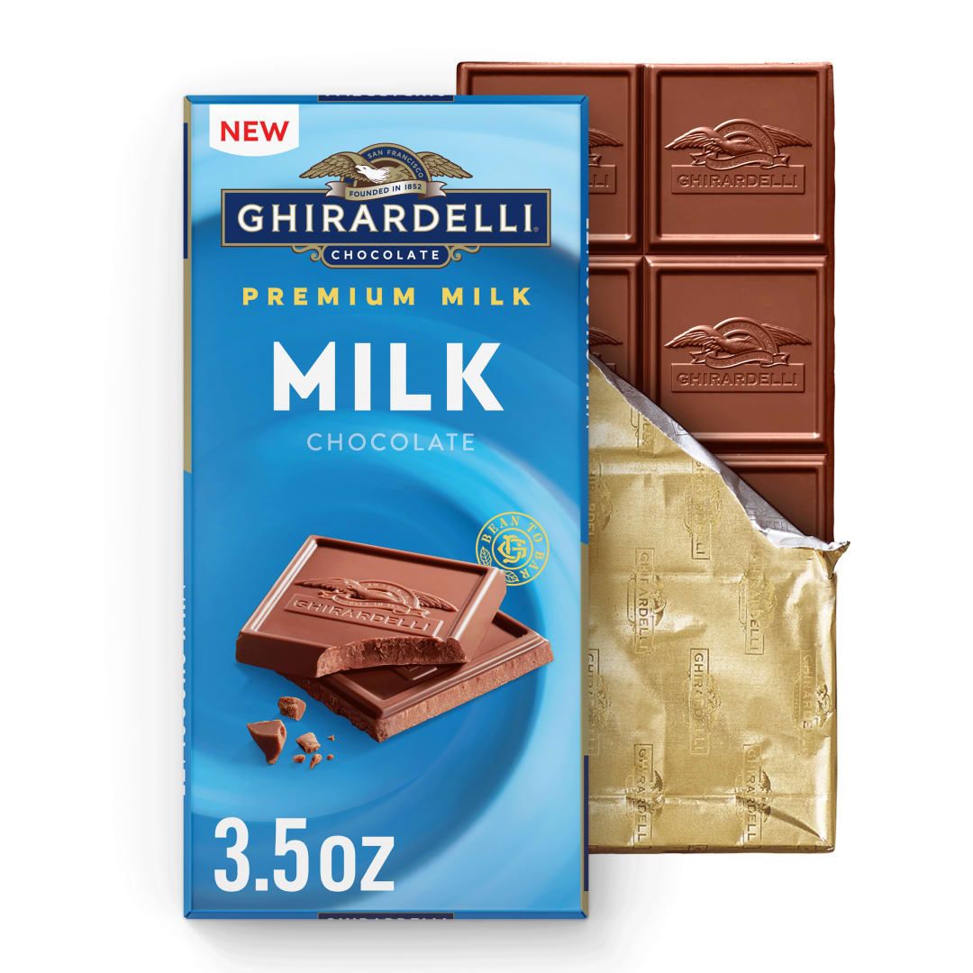 GHIRARDELLI Premium Milk Chocolate Bar, 3.5 oz