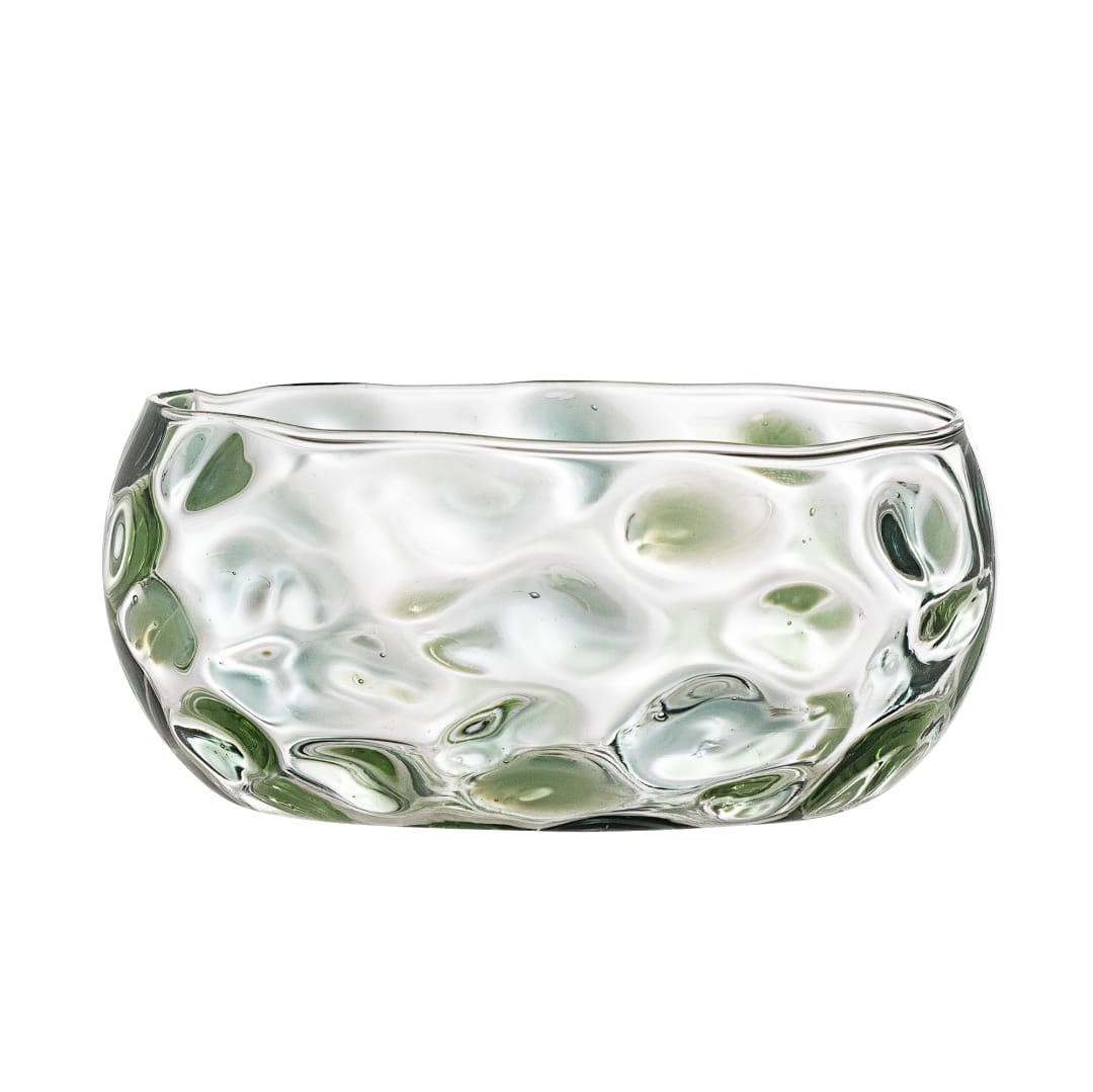 82061419 - Rondha Bowl, Green, Glass STOCK: 126