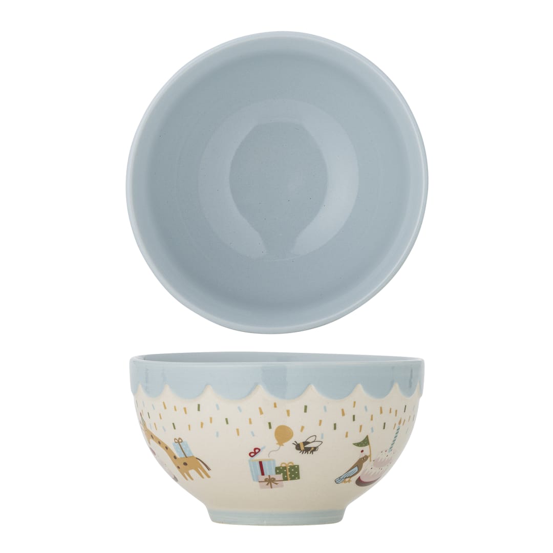 82063155 - Celebrate Bowl, Blue, Stoneware STOCK: 143