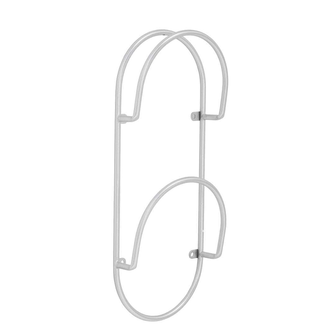 82058593 - Carlton Magazine Holder, Silver, Iron STOCK: 32