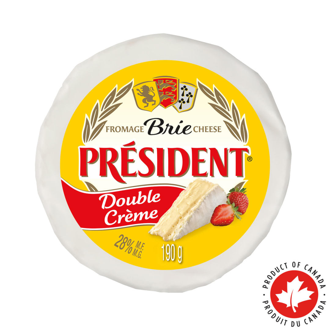 Président Double Cream Brie Cheese, 190g