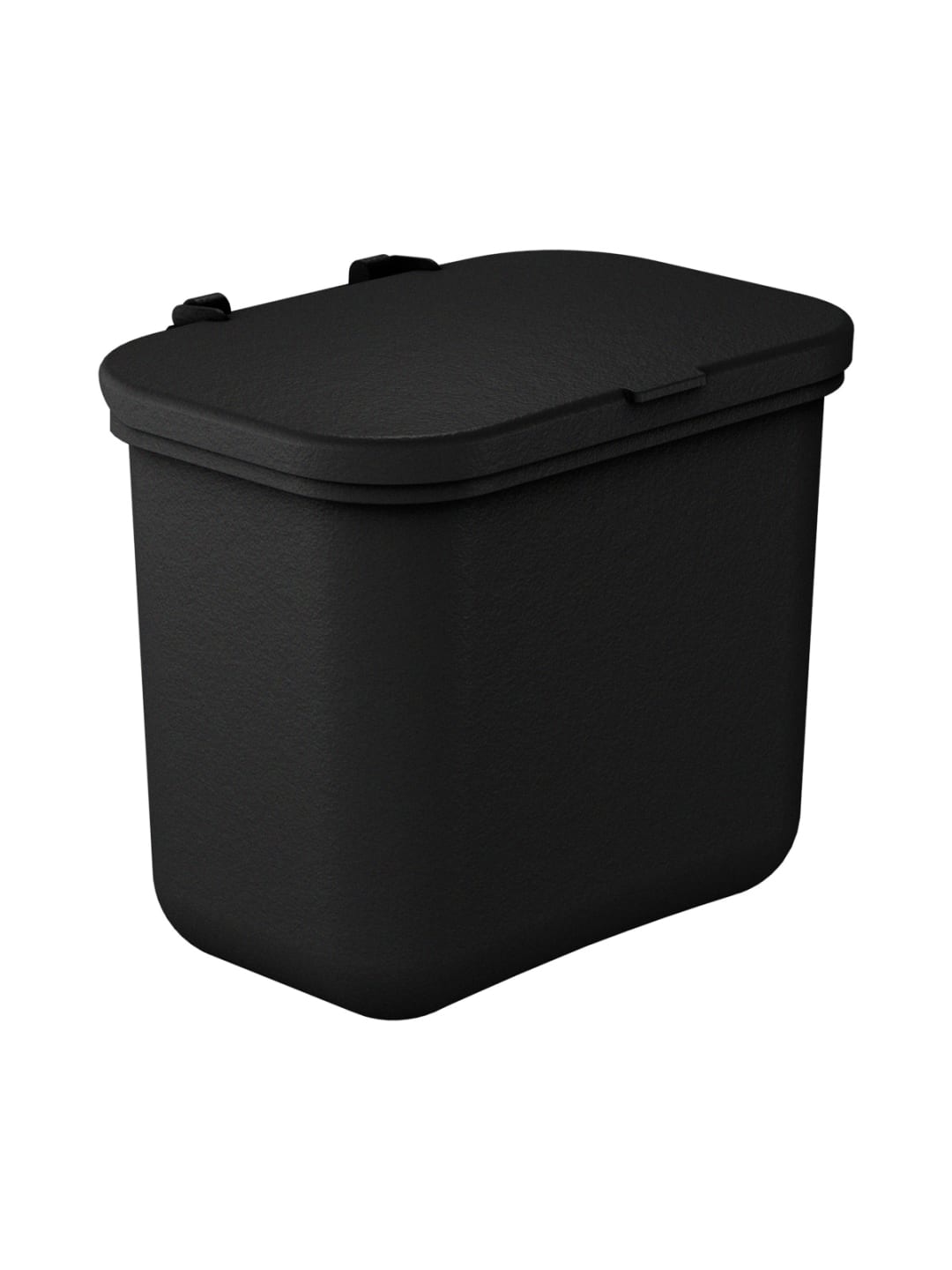 HANGING WASTE BASKET - Single - Kit - Solid Lift - Black PCR