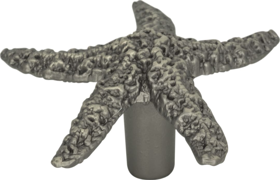 Starfish Knob 2 Inch Pewter